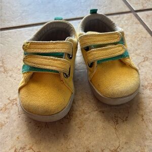 Yellow Canvas Ten Little Shoes